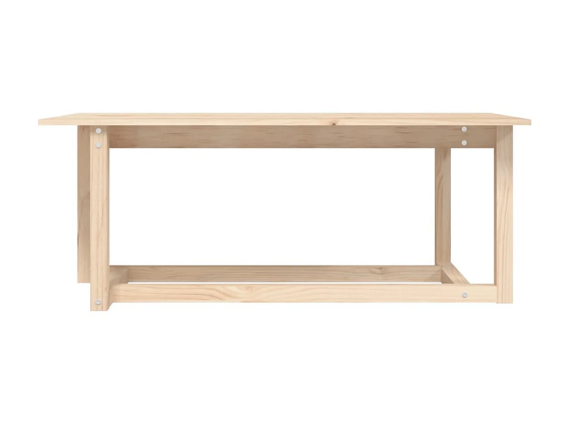 Tavolino Gold 110x55x45 cm Legno di pino massiccio