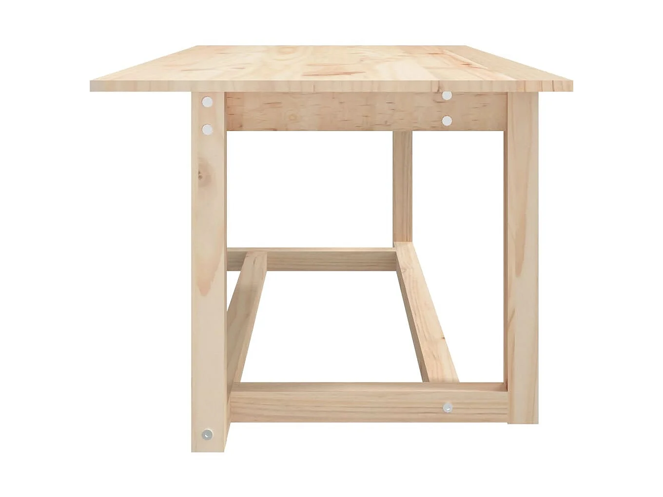 Tavolino Gold 110x55x45 cm Legno di pino massiccio