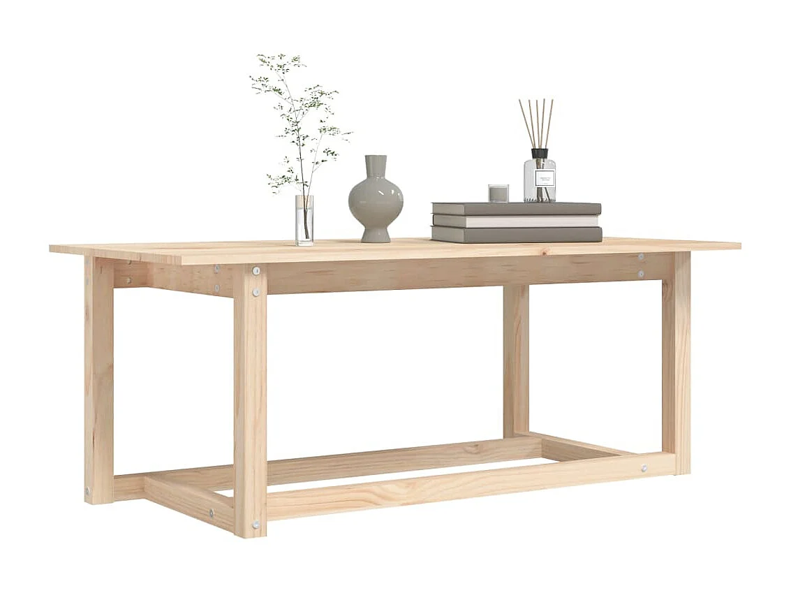 Tavolino Gold 110x55x45 cm Legno di pino massiccio