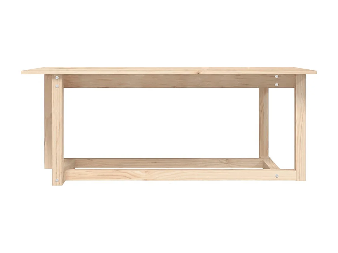 Goud Salontafel 110x55x45 cm Massief grenenhout
