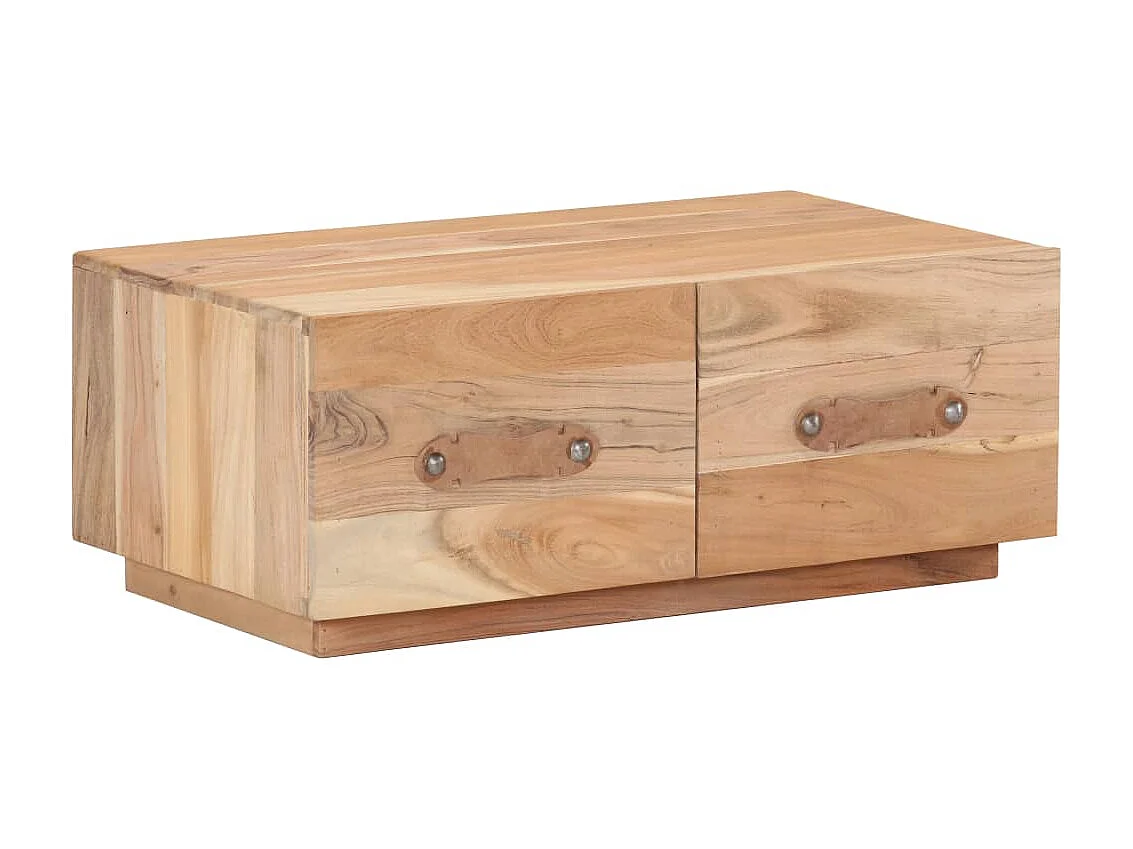 Mesa de centro Gold 90x50x35 cm Madera maciza recuperada
