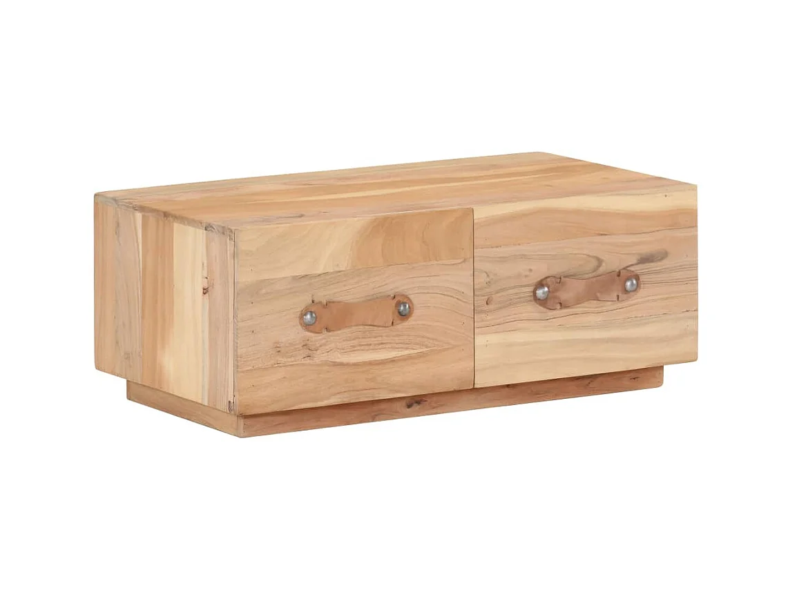 Table basse 90x50x35 cm Bois de récupération massif