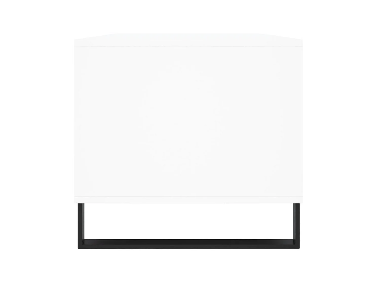 Goldfarbener Couchtisch Weiß 90x49x45 cm Holzwerkstoff