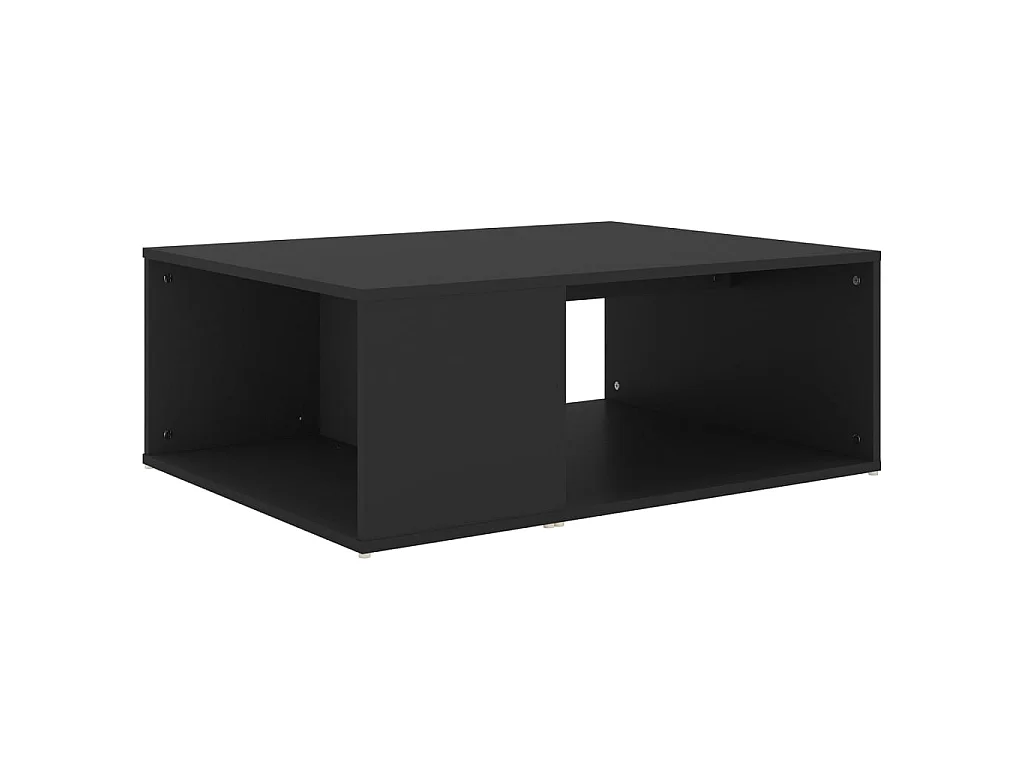 Tavolino Gold Nero 90x67x33 cm Truciolato