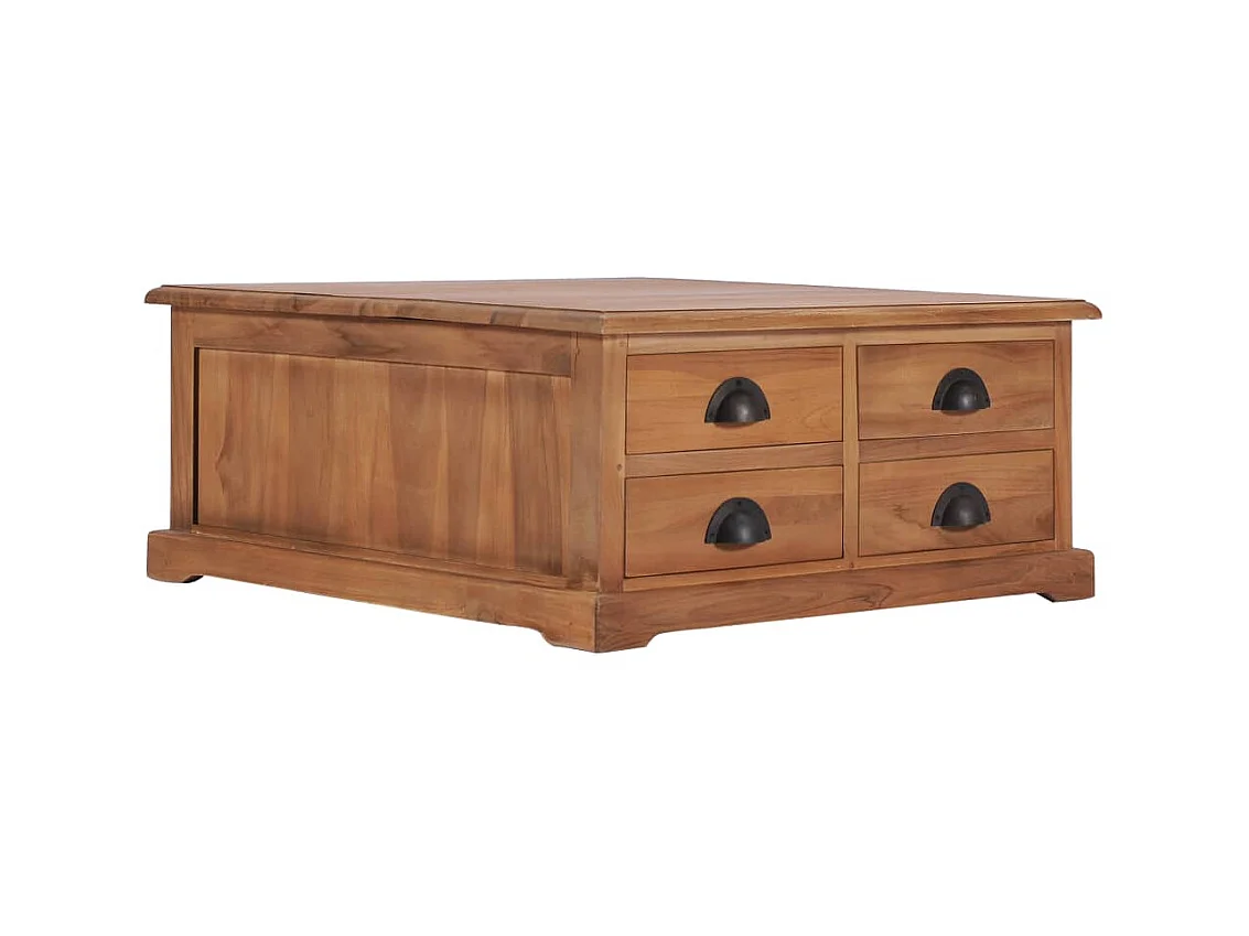 Table basse 68x68x30 cm Bois de teck solide