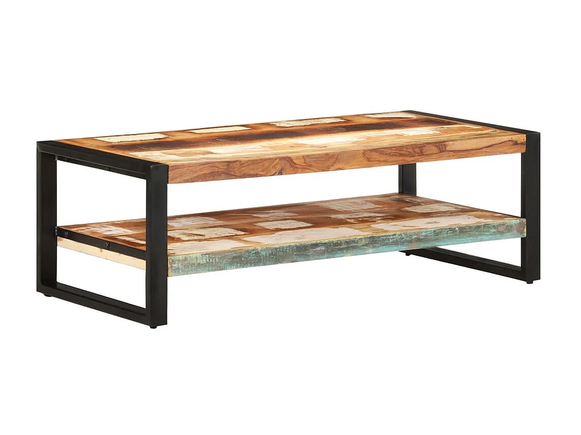 Tavolino Gold 120x60x40 cm Legno massello di recupero