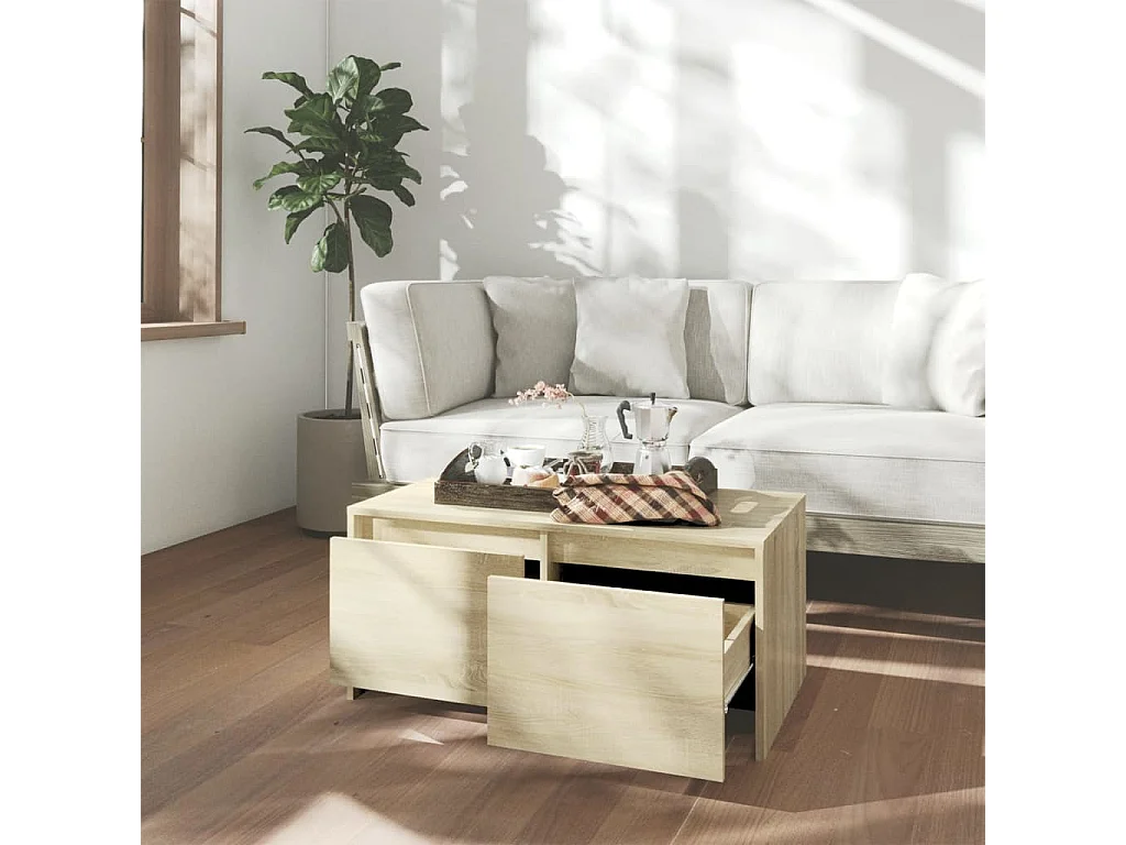 Table basse Chêne Sonoma 90x50x41,5 cm Aggloméré