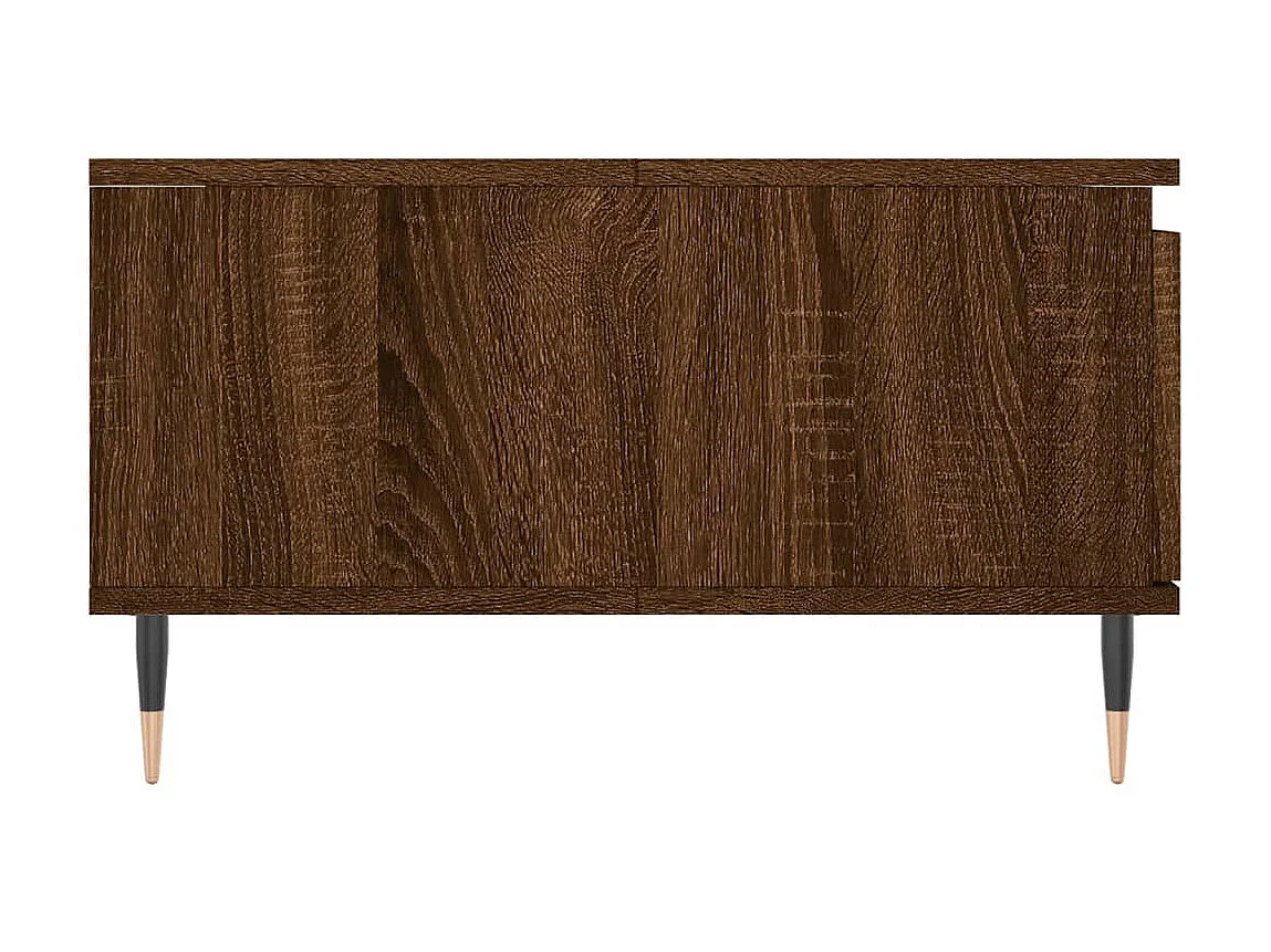 Tavolino in rovere Gold Brown 90x60x35 cm in multistrato