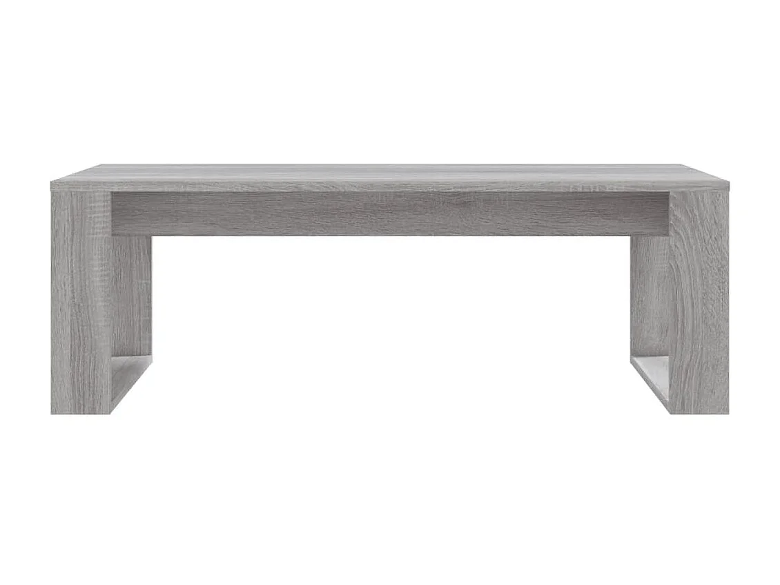 Mesa de centro cinza Gold Sonoma 102x50x35 cm madeira projetada