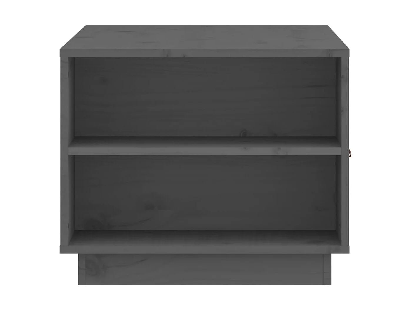 Mesa de centro dourada Cinza 100x50x41 cm Madeira maciça de pinho