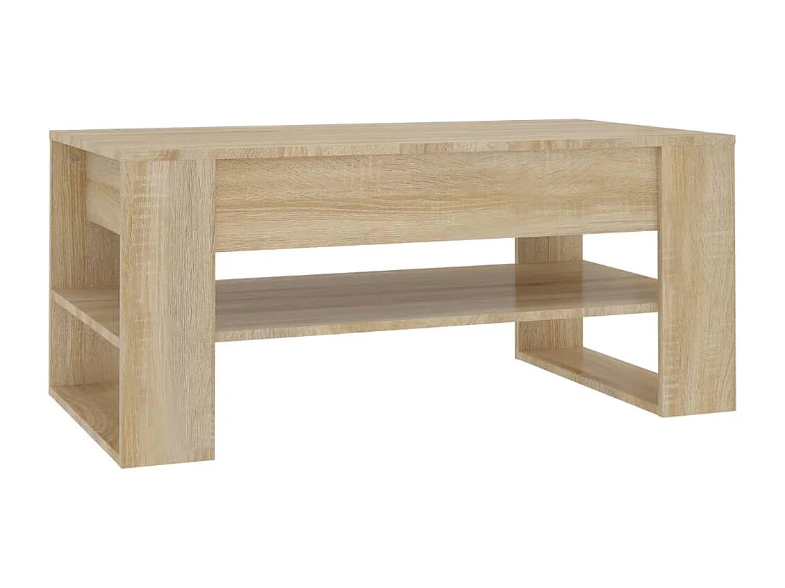 Gold Salontafel Sonoma eiken 102x55x45 cm Bewerkt hout