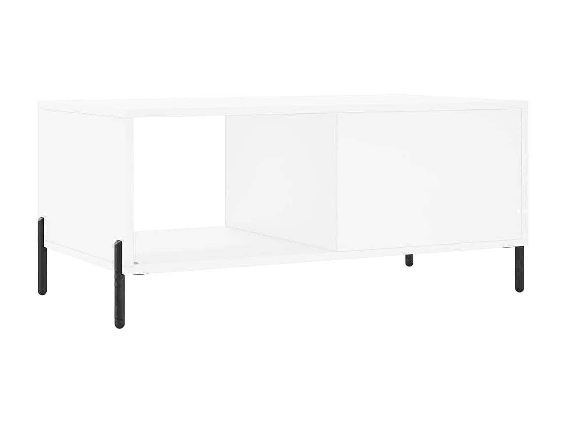 Mesa de centro Gold blanca 90x50x40 cm de madera contrachapada