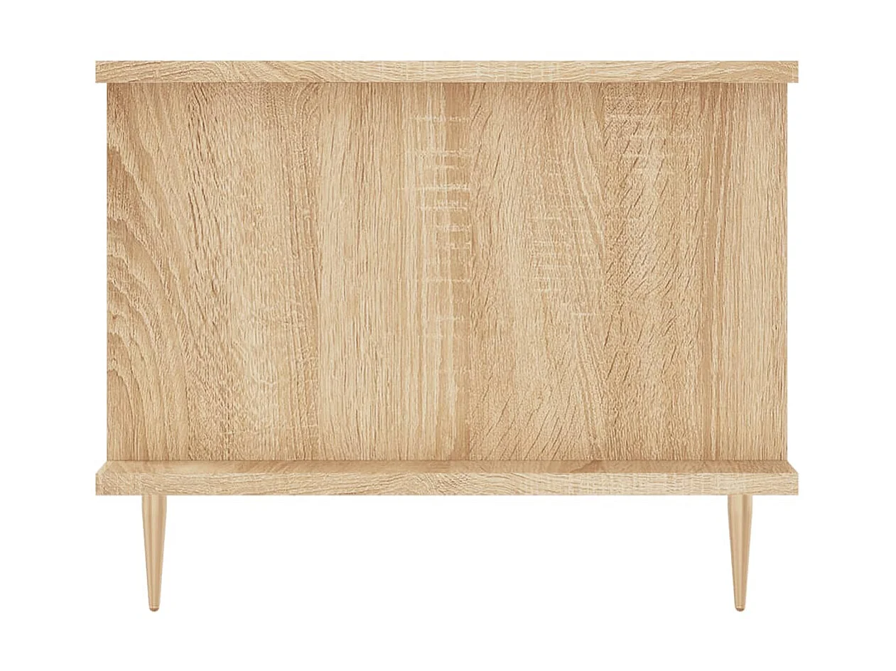 Table basse chêne sonoma 90x50x40 cm bois d'ingénierie