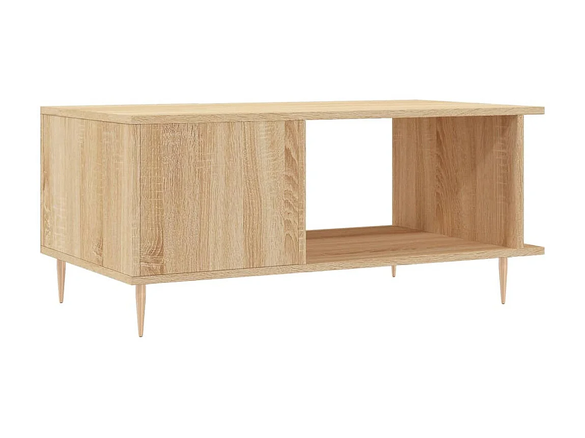 Table basse chêne sonoma 90x50x40 cm bois d'ingénierie