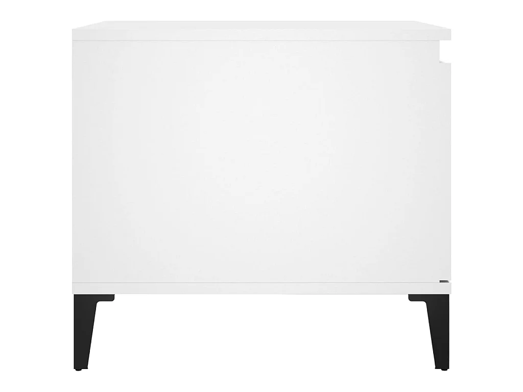 Tavolino Gold Bianco 100x50x45 cm MDF