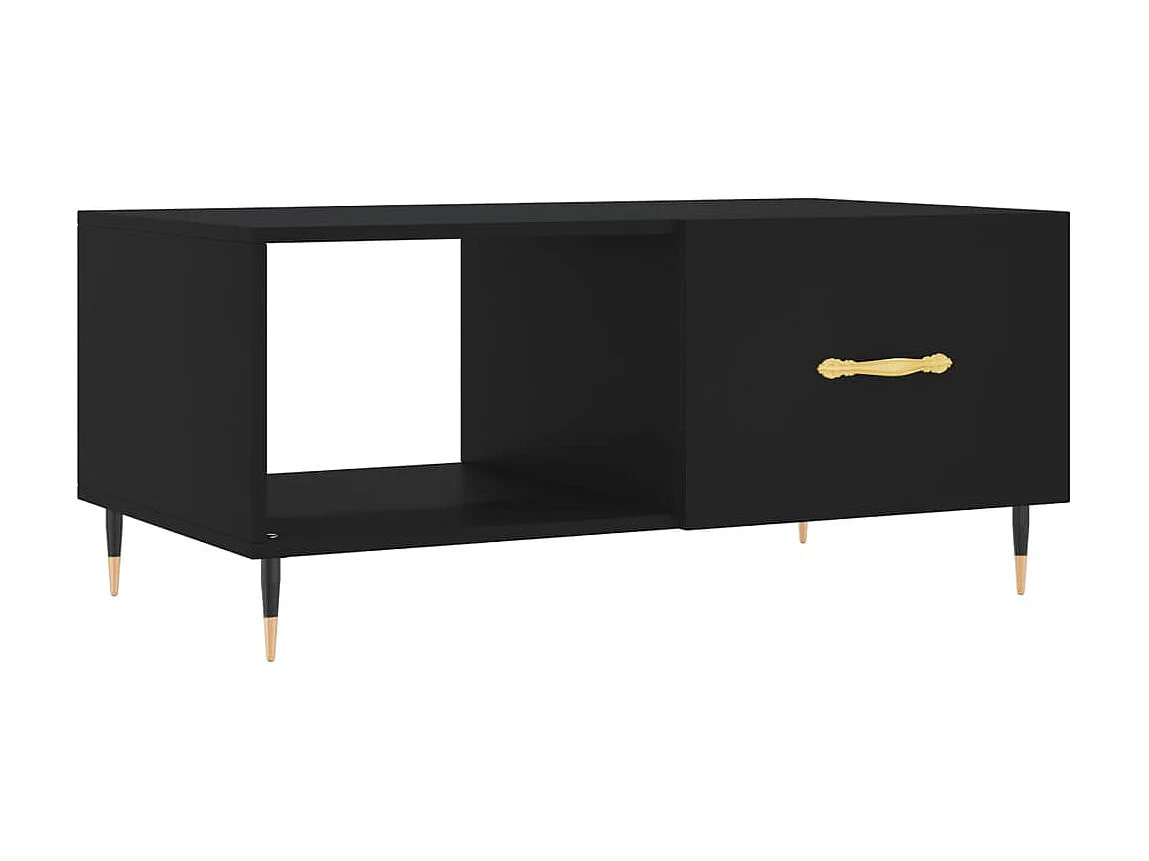 Gold Salontafel zwart 90x50x40 cm samengesteld hout