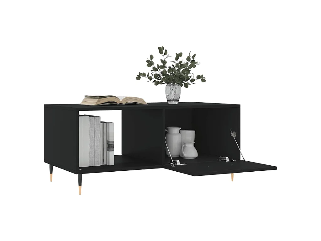 Gold Salontafel zwart 90x50x40 cm samengesteld hout