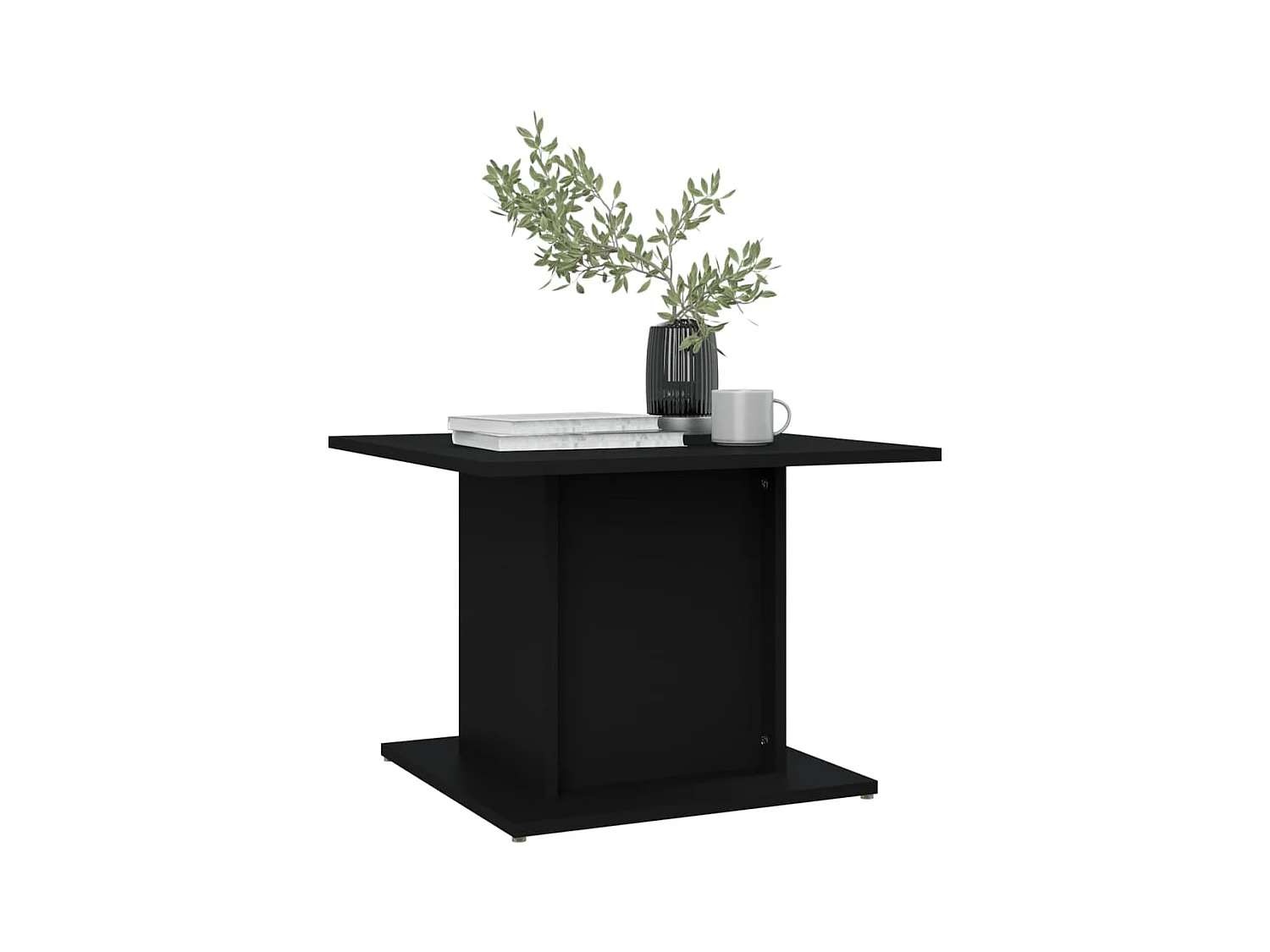 Gold Salontafel Zwart 55,5x55,5x40 cm Spaanplaat