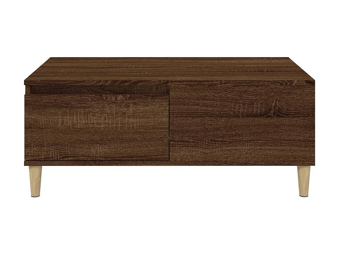 Table basse Chêne marron 90x50x36,5 cm Bois d'ingénierie