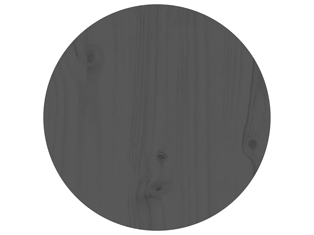 Tavolino Gold Grigio Ø 40x60 cm Legno di pino massiccio