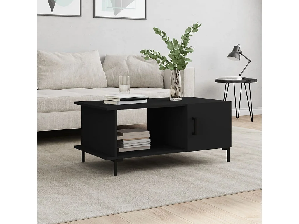 Gold Salontafel zwart 90x50x40 cm samengesteld hout