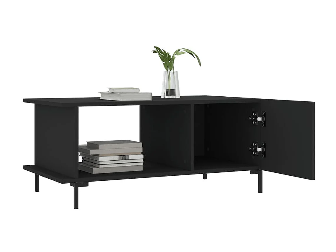 Gold Salontafel zwart 90x50x40 cm samengesteld hout