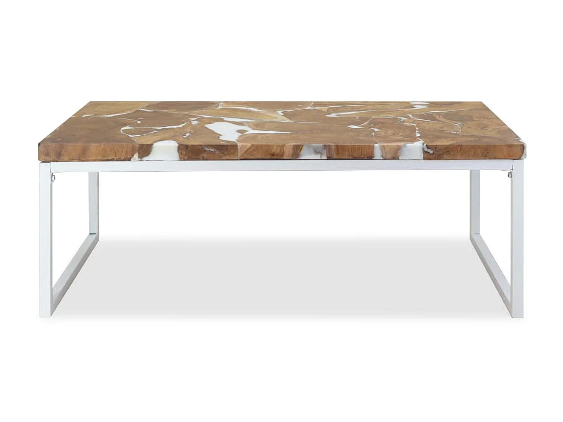 Table basse Teck Résine 110 x 60 x 40 cm
