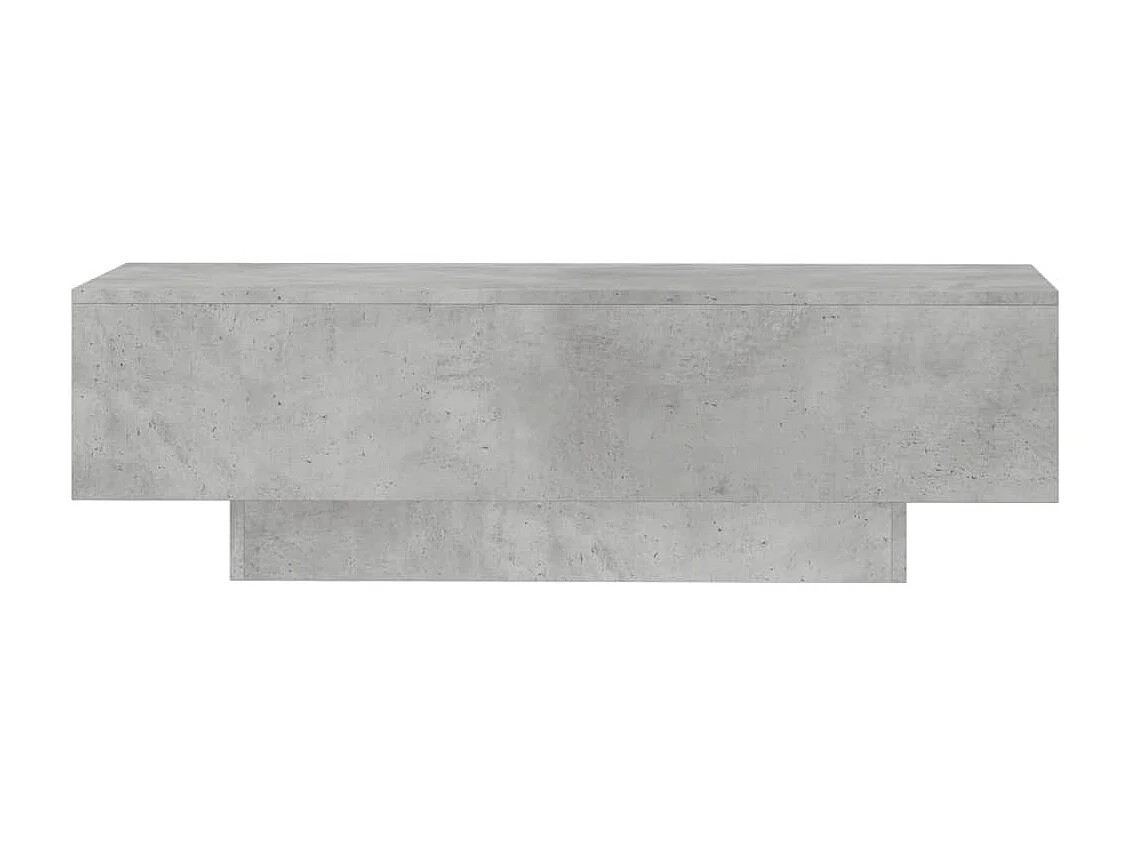 Mesa de centro Gold Concrete gris 100x49,5x31 cm de madera contrachapada