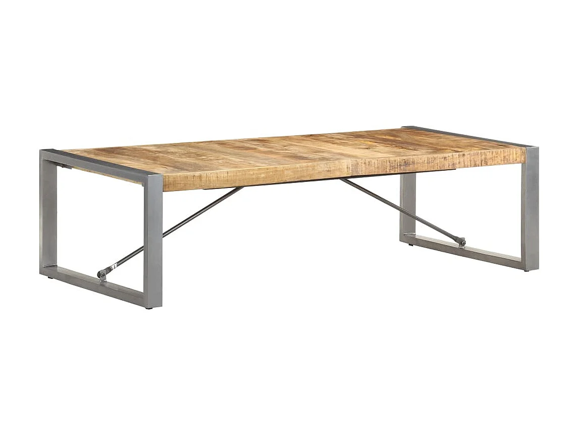 Mesa de centro Gold 140x70x40 cm Madera de mango en bruto