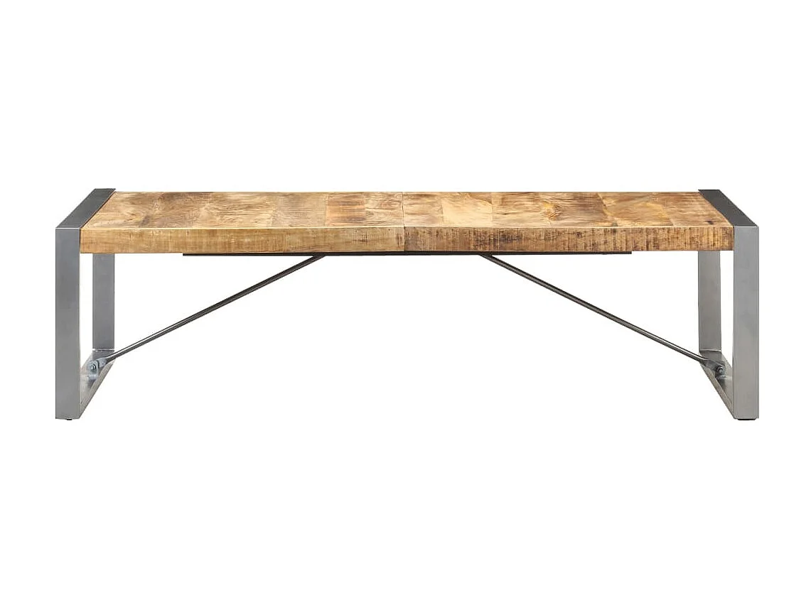Table basse 140x70x40 cm Bois de manguier brut