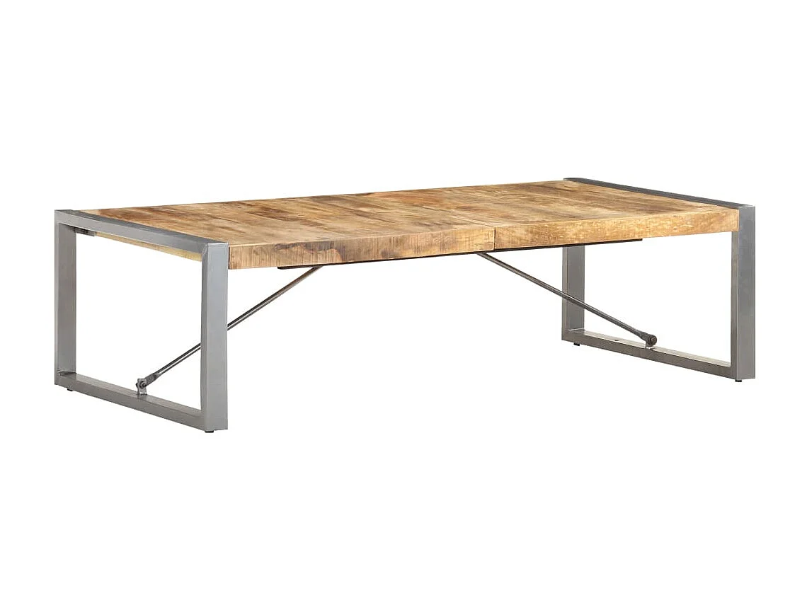 Table basse 140x70x40 cm Bois de manguier brut