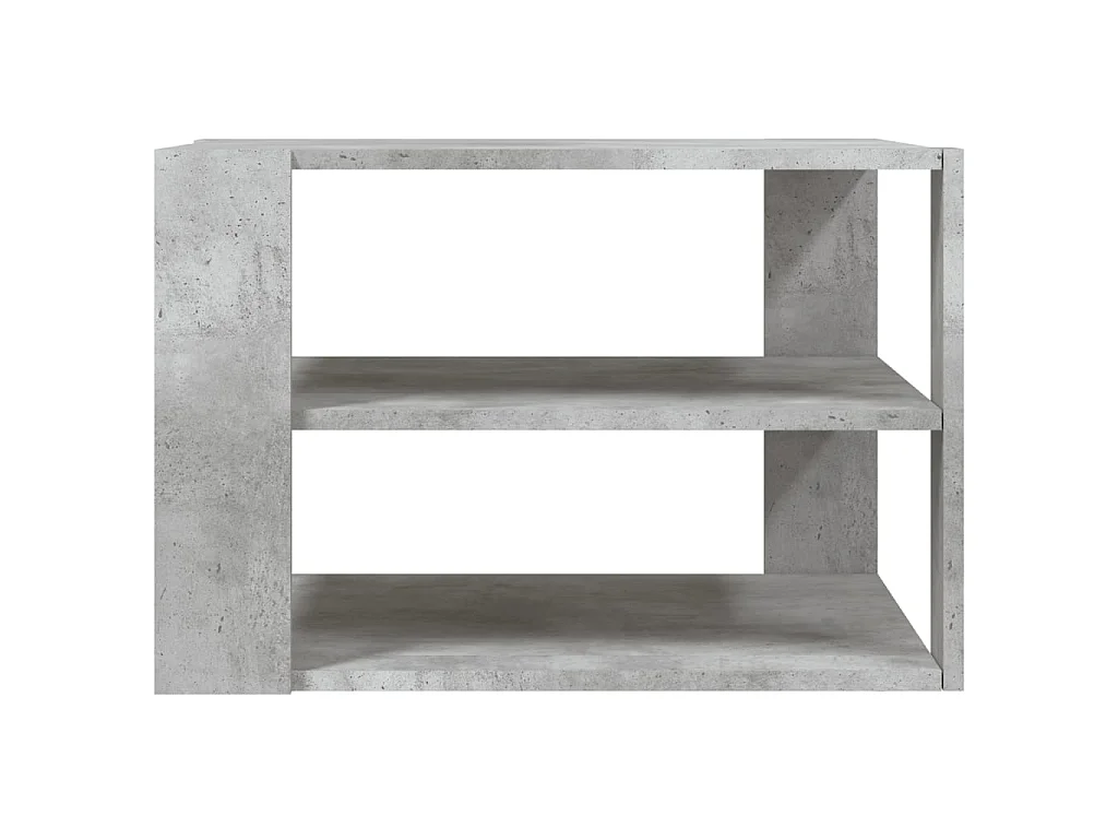 Table basse gris béton 59,5x59,5x40 cm bois d'ingénierie