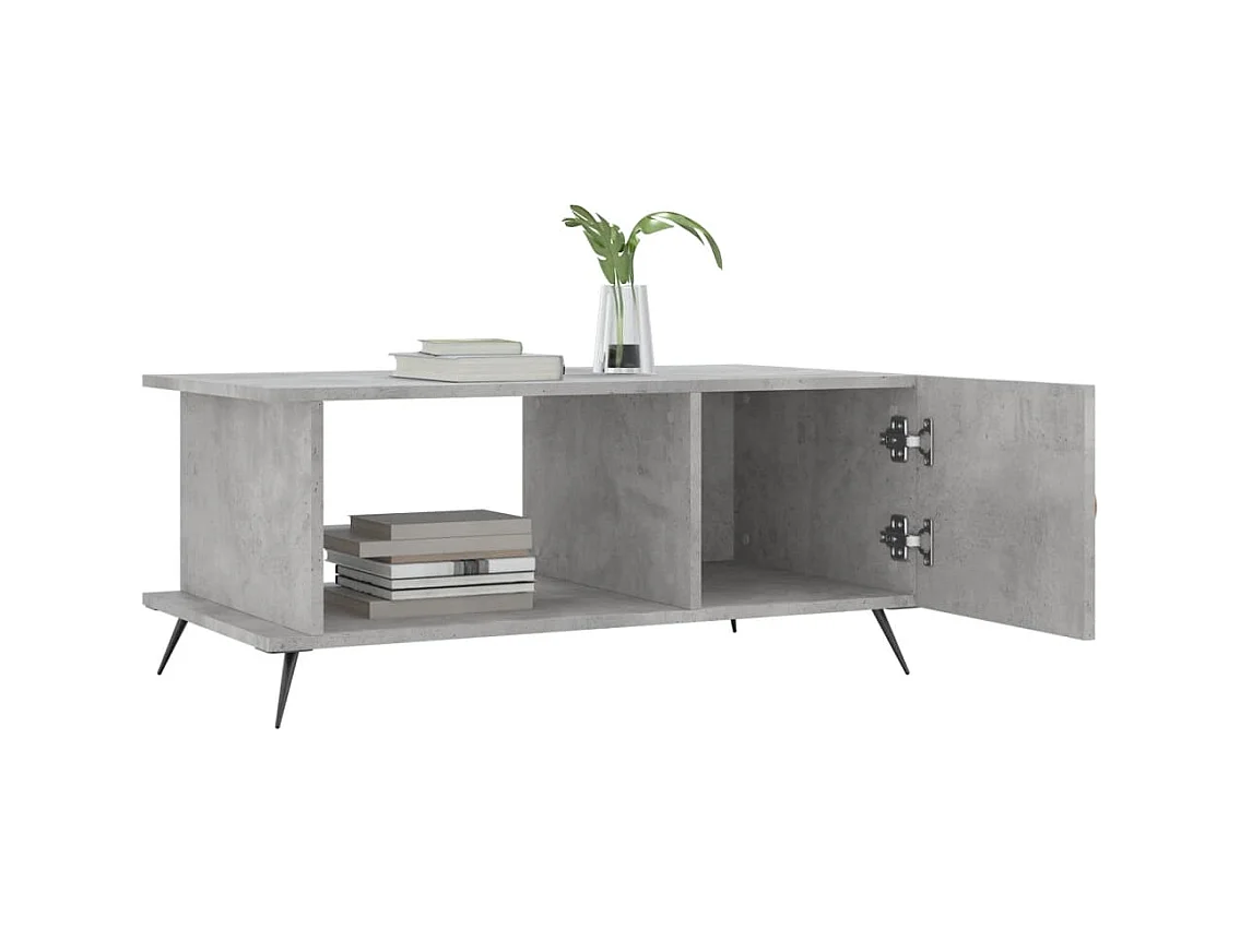 Gold Betongrijze salontafel 90x50x40 cm samengesteld hout