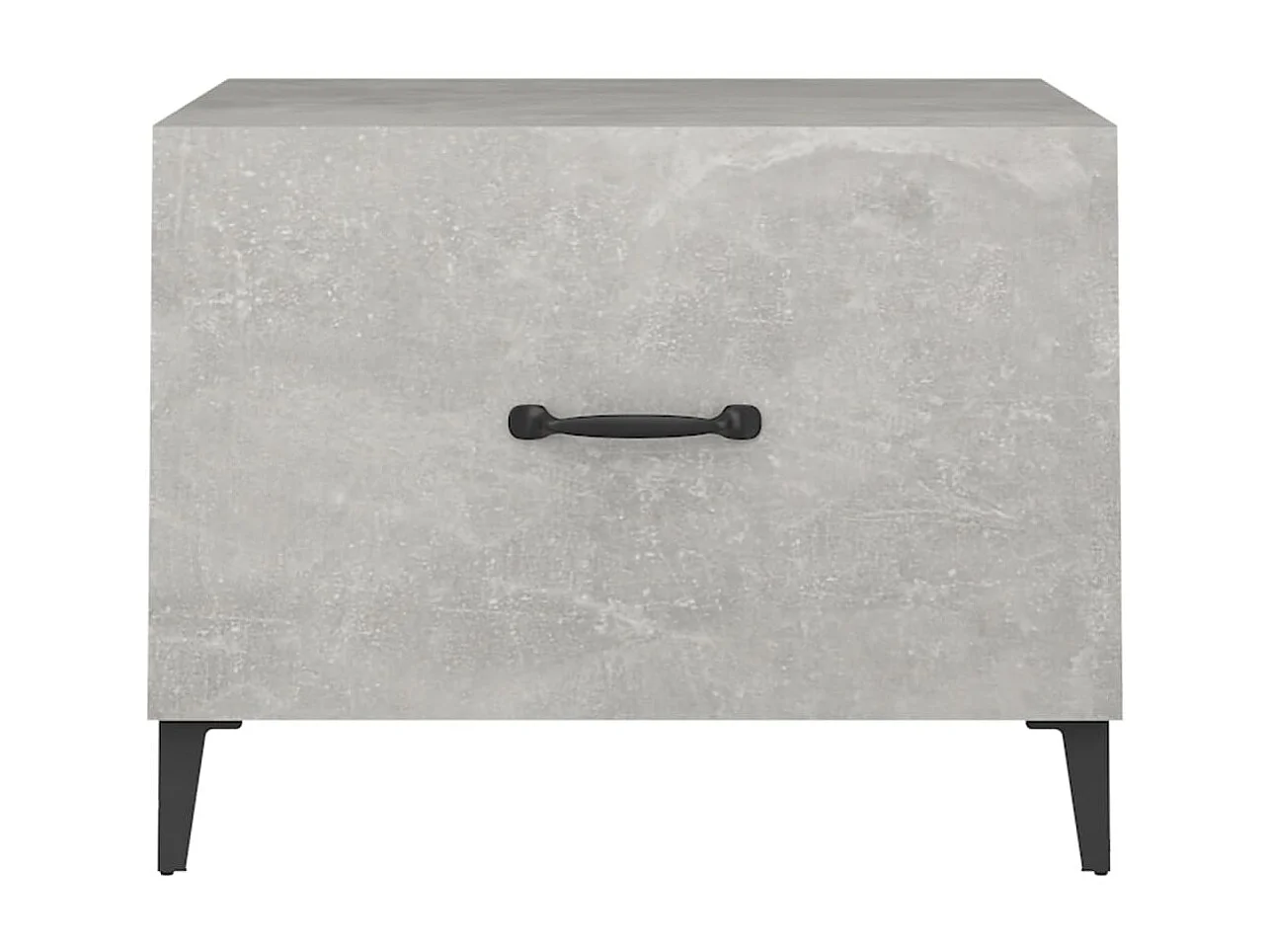Mesa de centro Gold con patas de metal Gris hormigón 50x50x40 cm