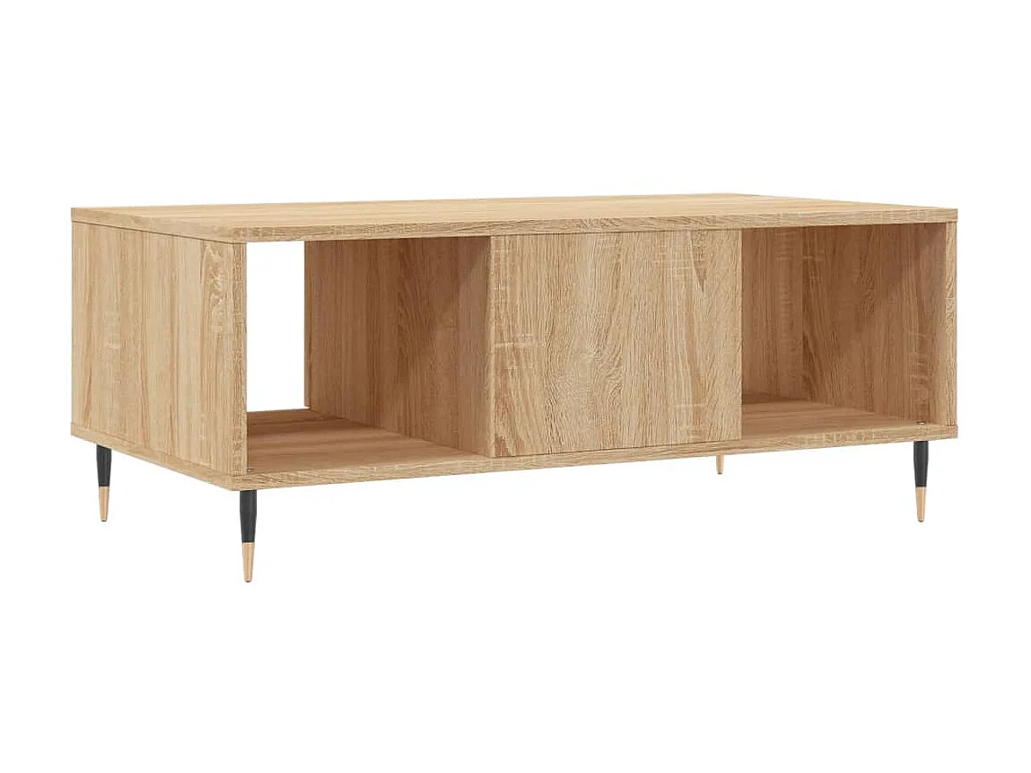 Tavolino Gold Rovere Sonoma 90x50x36,5 cm MDF