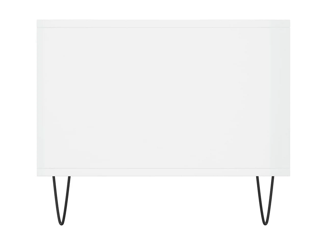 Table basse Blanc brillant 90x50x40 cm Bois d'ingénierie