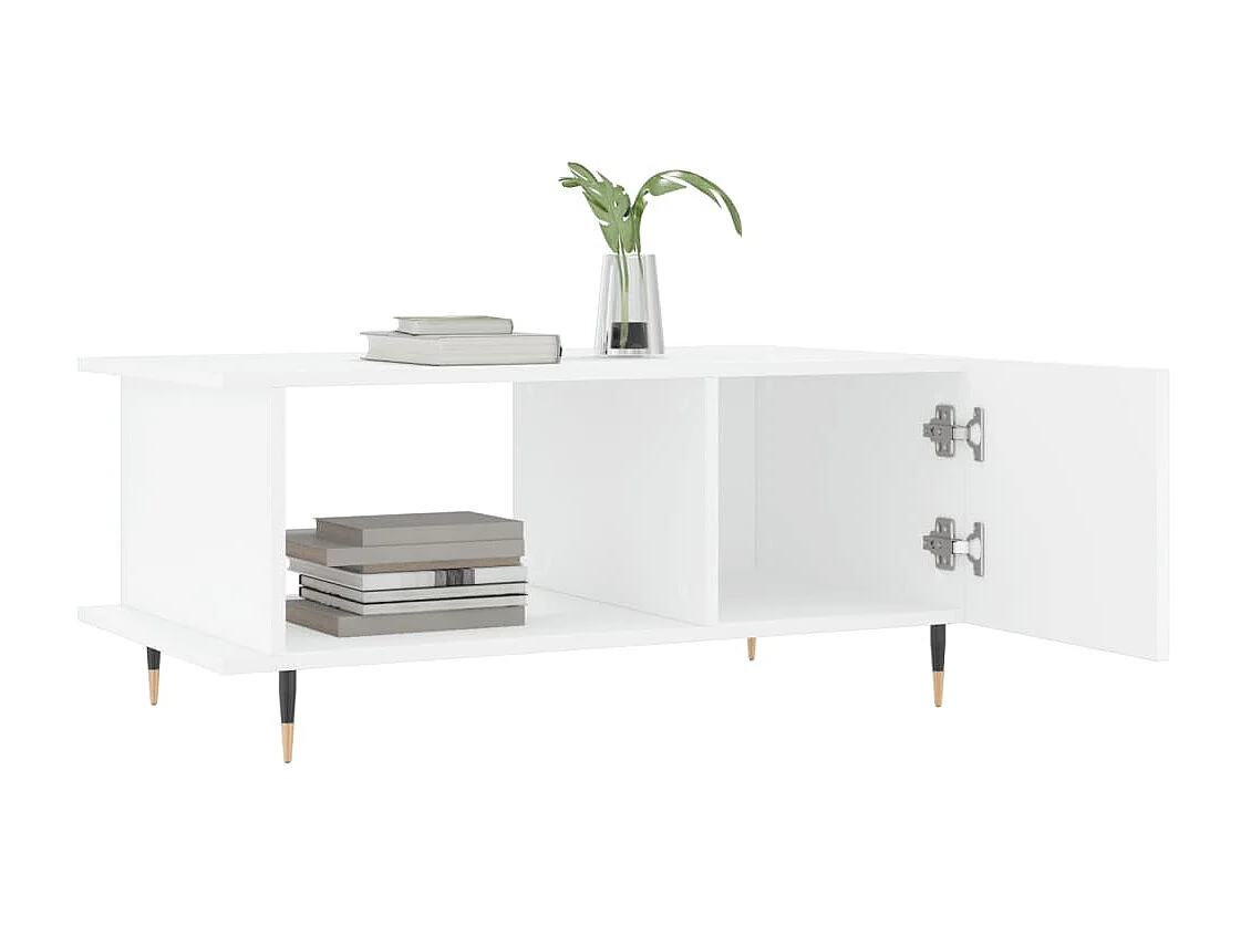 Gold Salontafel wit 90x50x40 cm samengesteld hout