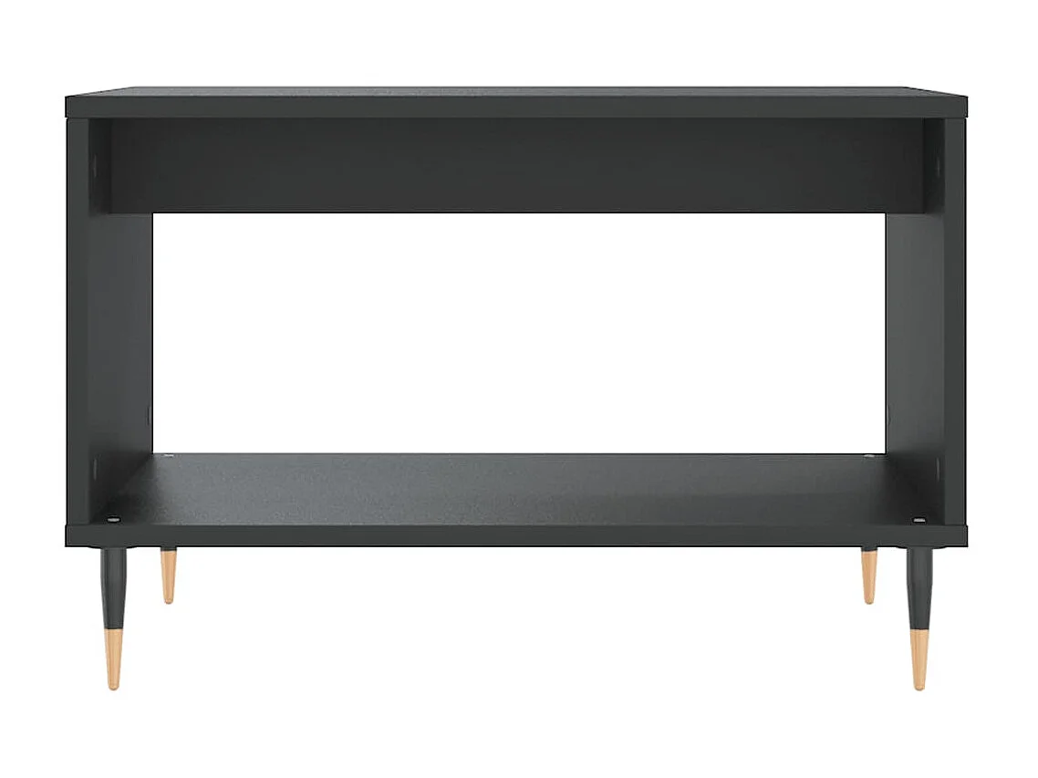 Table basse noir 60x50x40 cm bois d'ingénierie