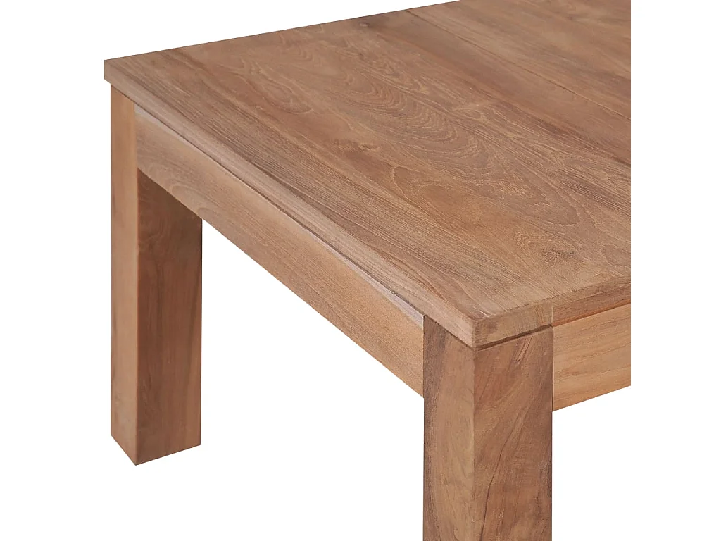Gold Salontafel Teakhout en natuurlijke afwerking 60 x 60 x 40 cm
