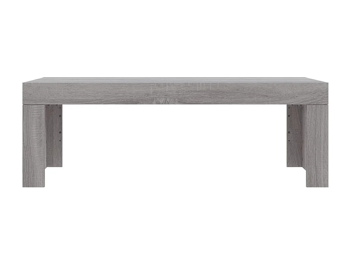 Tavolino grigio Gold Sonoma 102x50x36 cm in multistrato