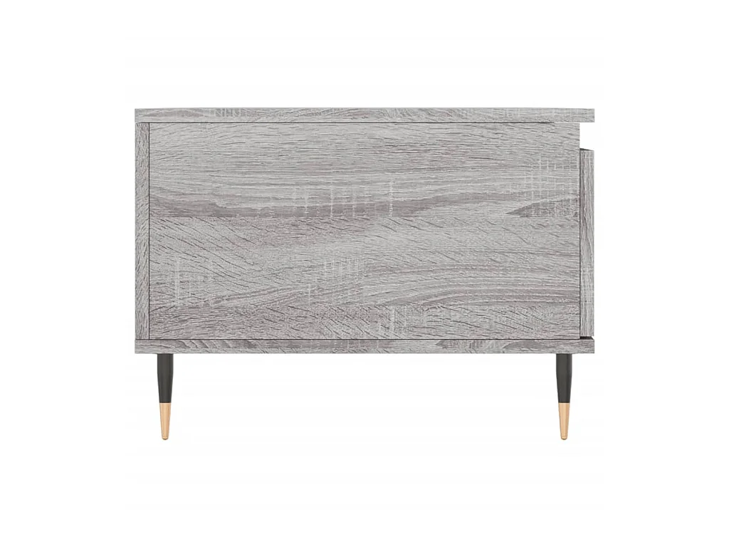 Gouden Sonoma grijze salontafel 90x50x36,5 cm Bewerkt hout