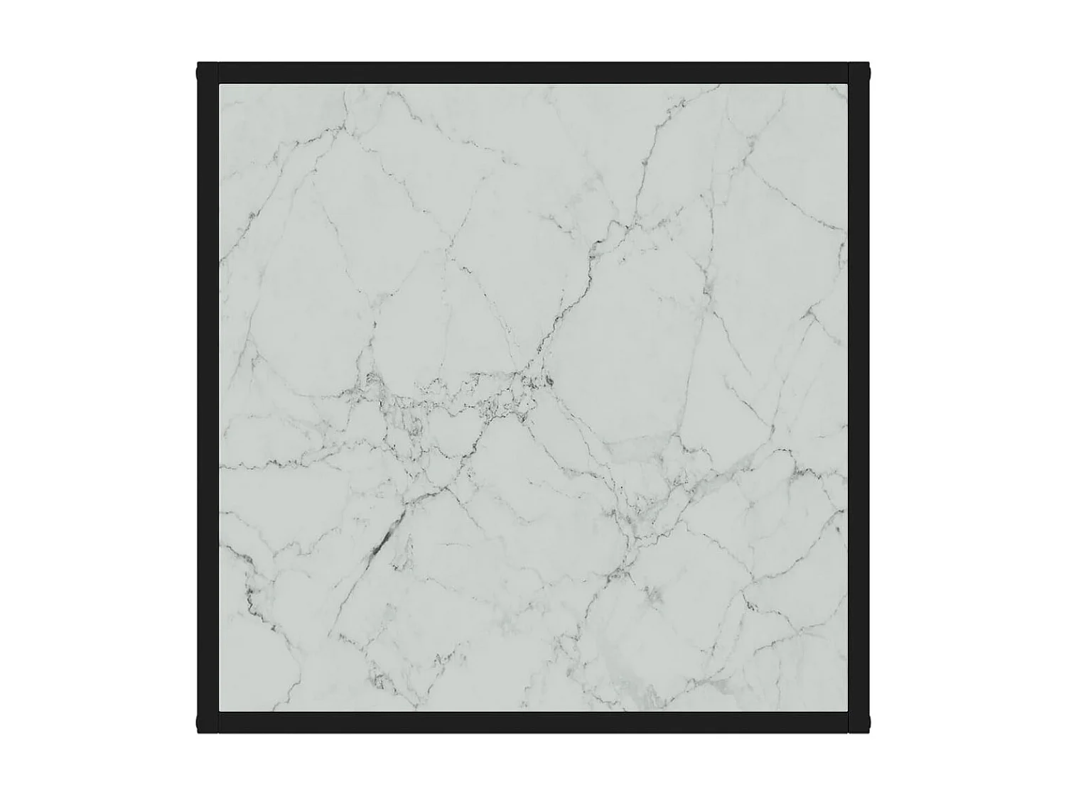 Gold Salontafel Wit 60x60x35 cm Gehard glas