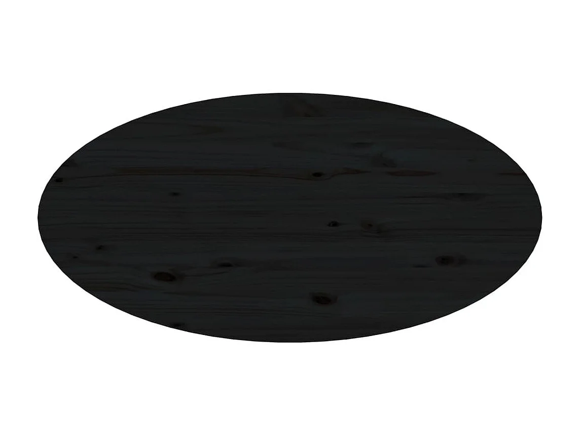 Gold Couchtisch Schwarz 80x40x35 cm Massives Kiefernholz