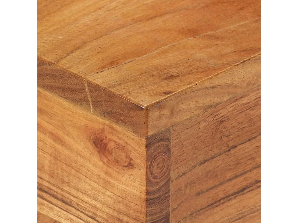 Goud Salontafel 68x68x41 cm Massief acaciahout