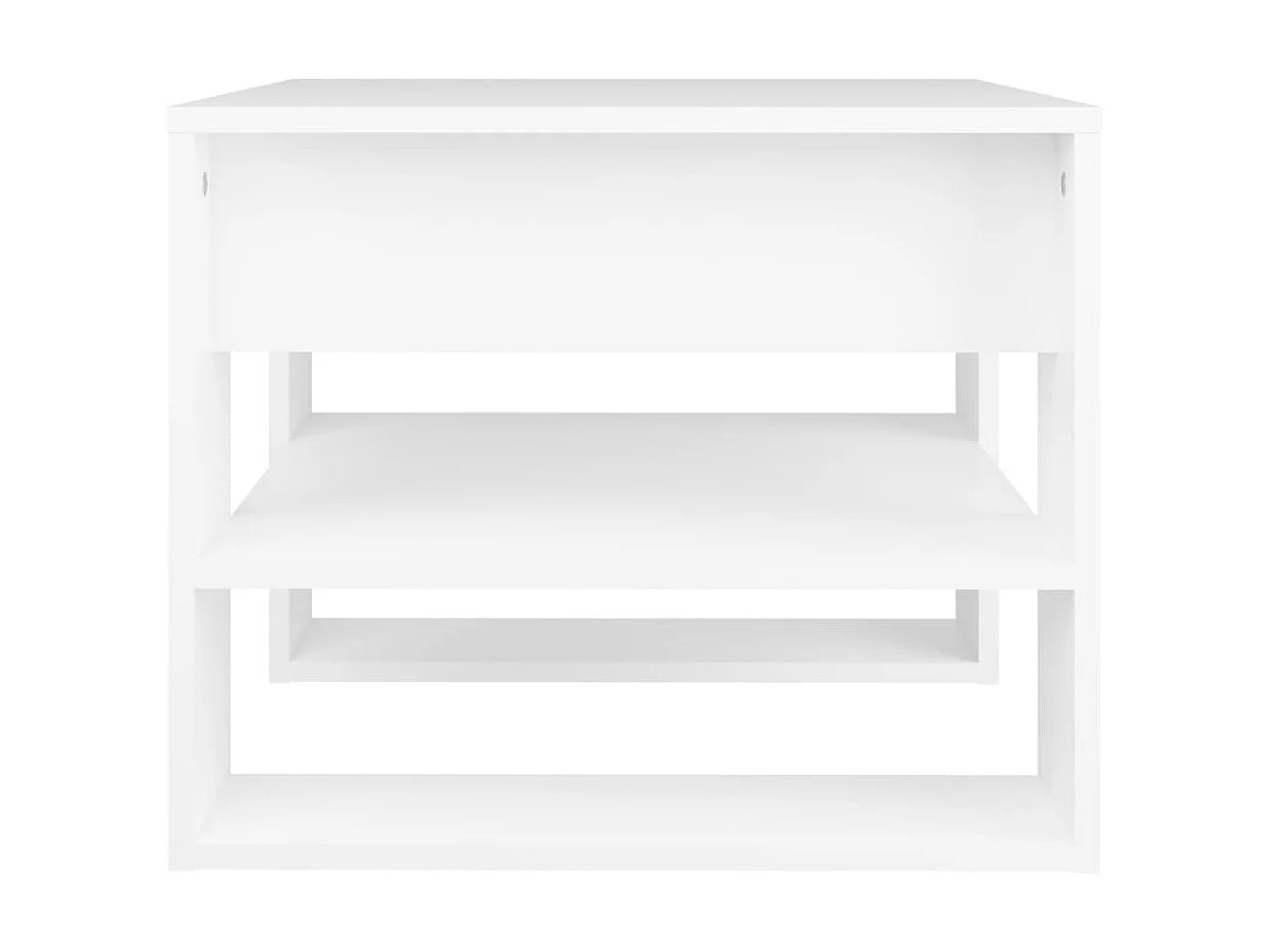 Mesa de centro Gold Blanco 55,5x55x45 cm Madera contrachapada