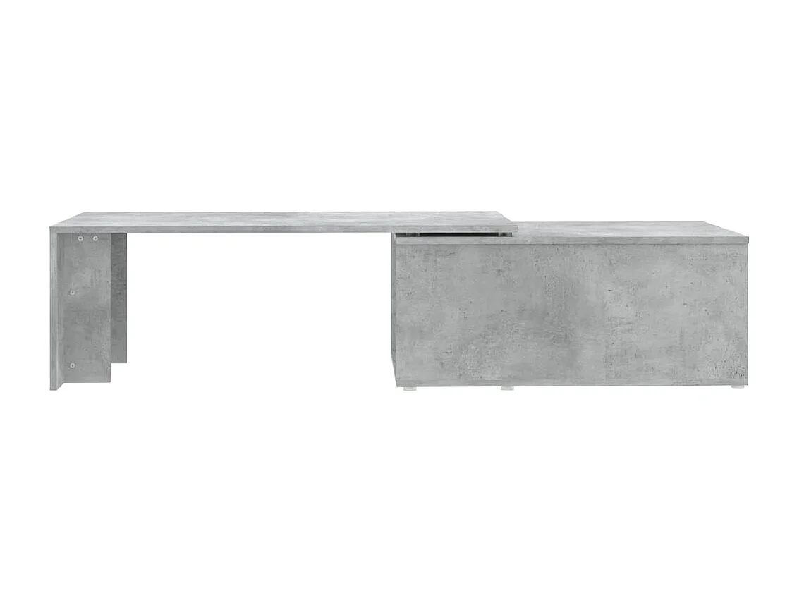 Tavolino Gold Grigio cemento 150x50x35 cm Truciolare