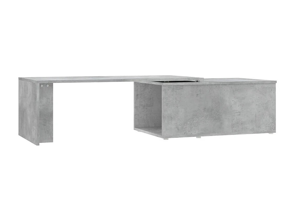 Table basse Gris béton 150x50x35 cm Aggloméré