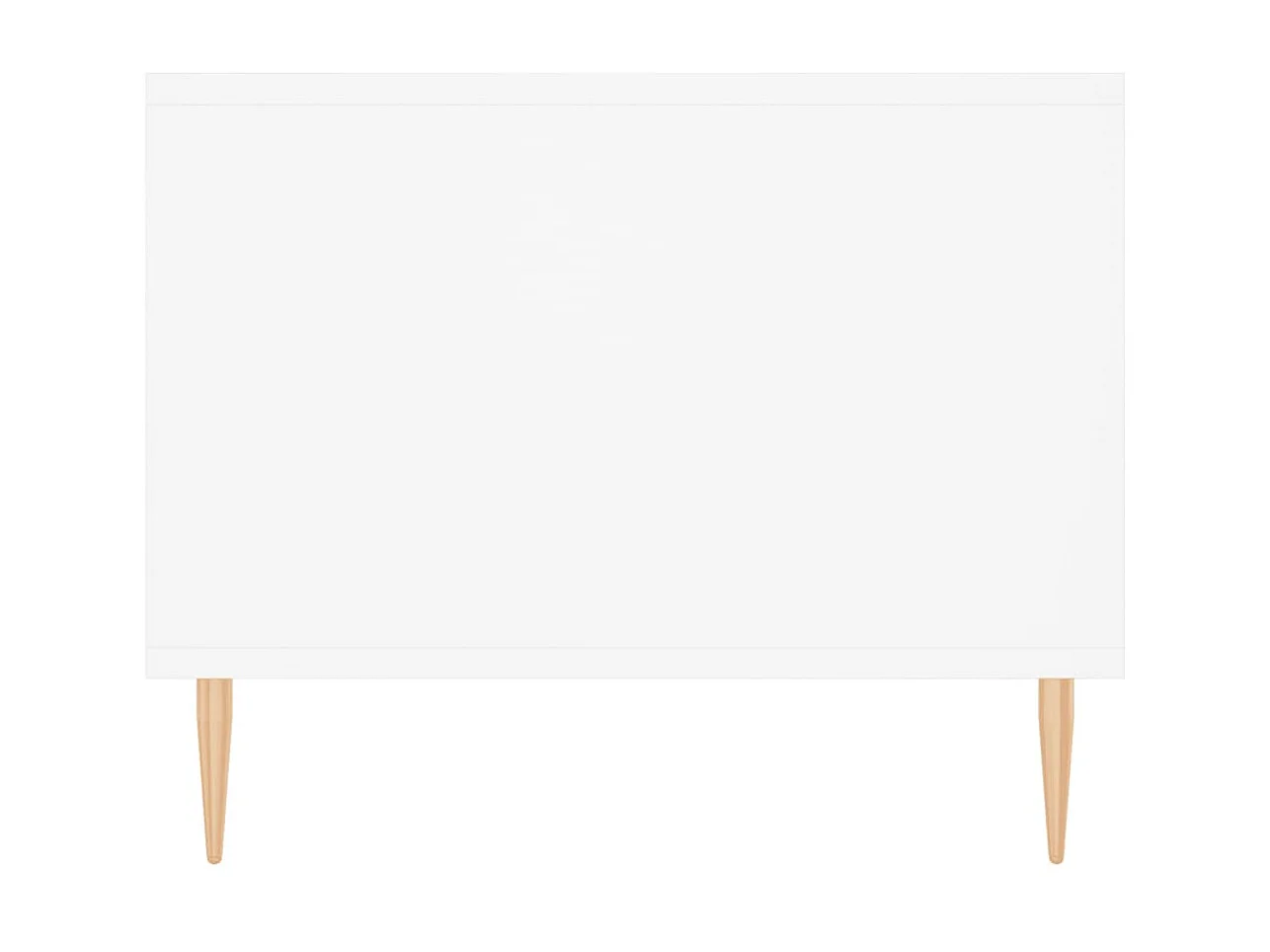 Tavolino Gold bianco 102x50x40 cm in MDF