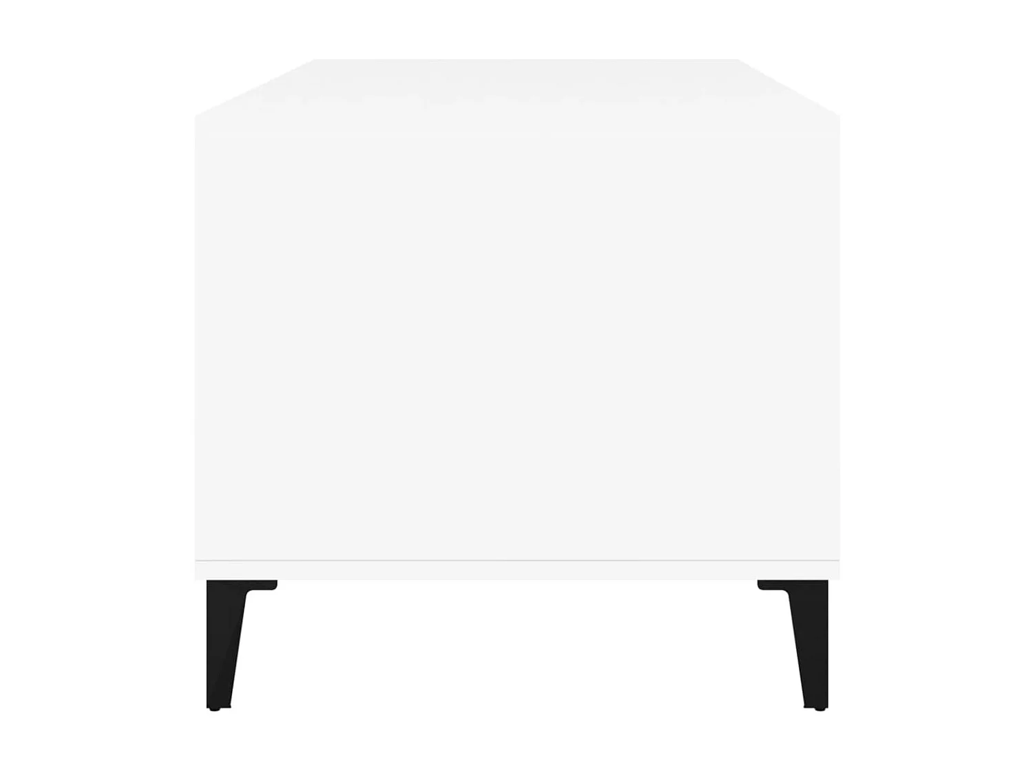 Tavolino Gold Bianco 90x49x45 cm MDF