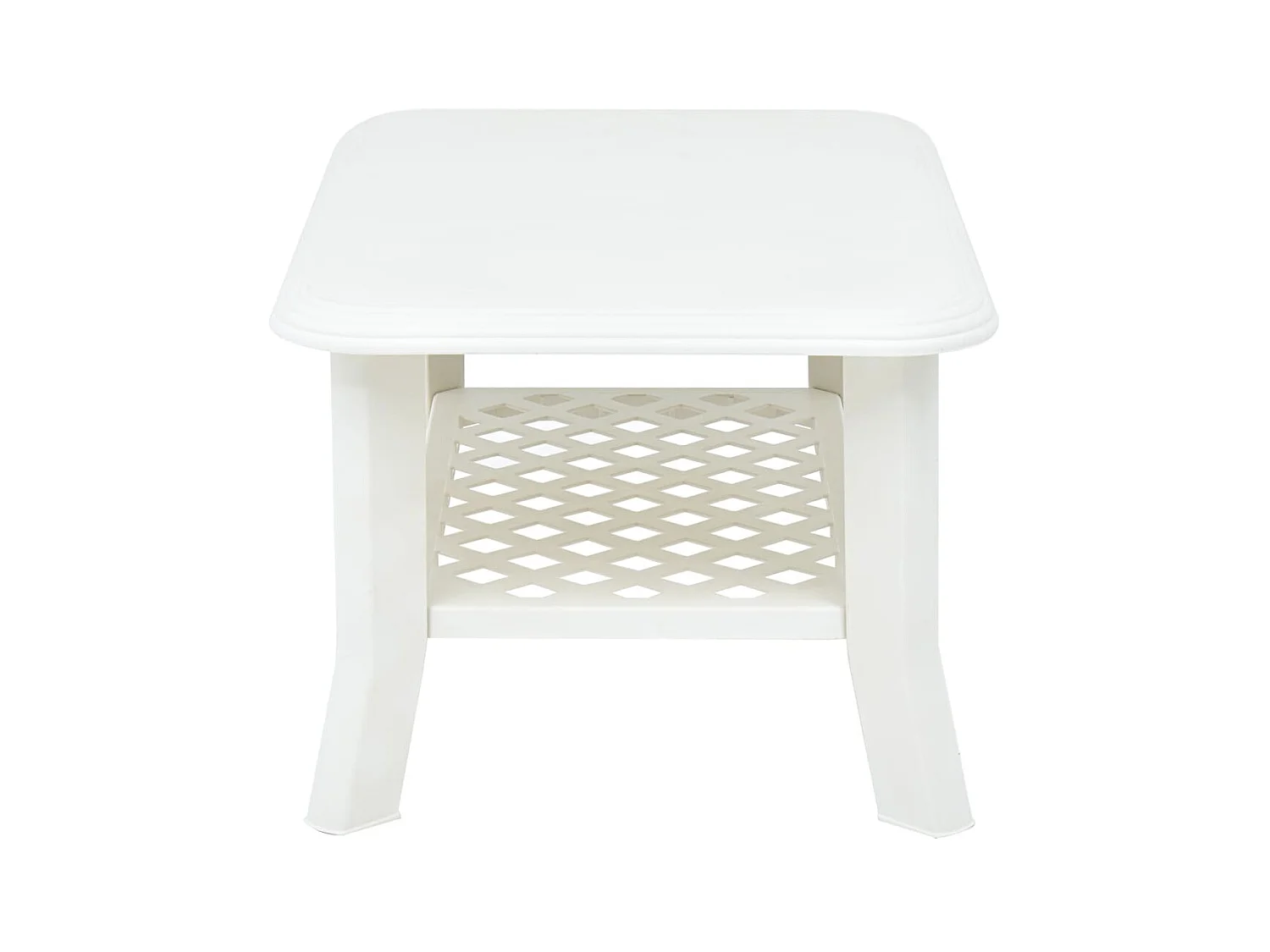 Table basse Blanc 90 x 60 x 46 cm Plastique
